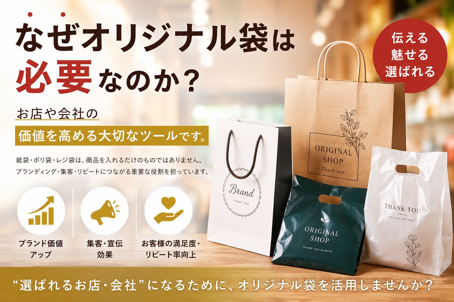 なぜオリジナル袋が必要なのか?失敗しない袋選びと活用のヒント